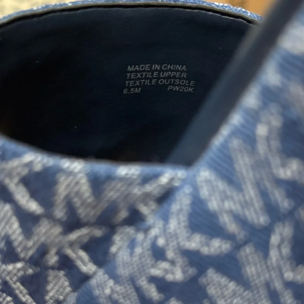 Michael Kors Sadler Wedge Denim Sandals - Picture 7 of 7